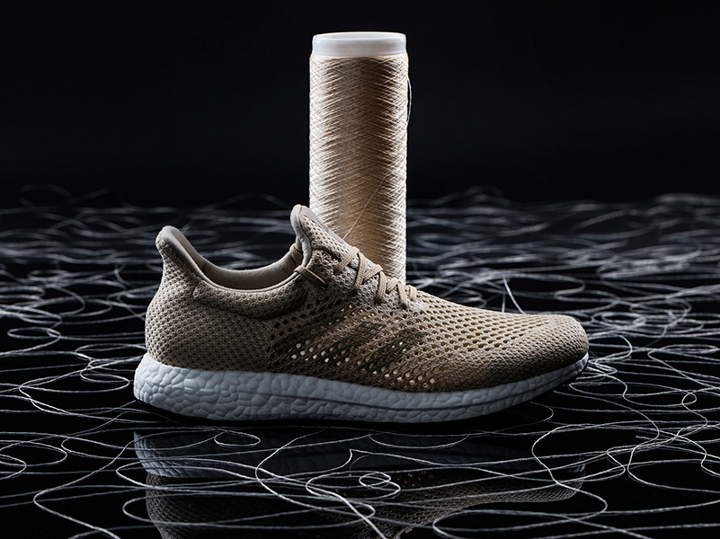 Haiku frase La cabra Billy Zapatillas biodegradables de fibra de seda de araña artificial de Adidas |  Experimenta