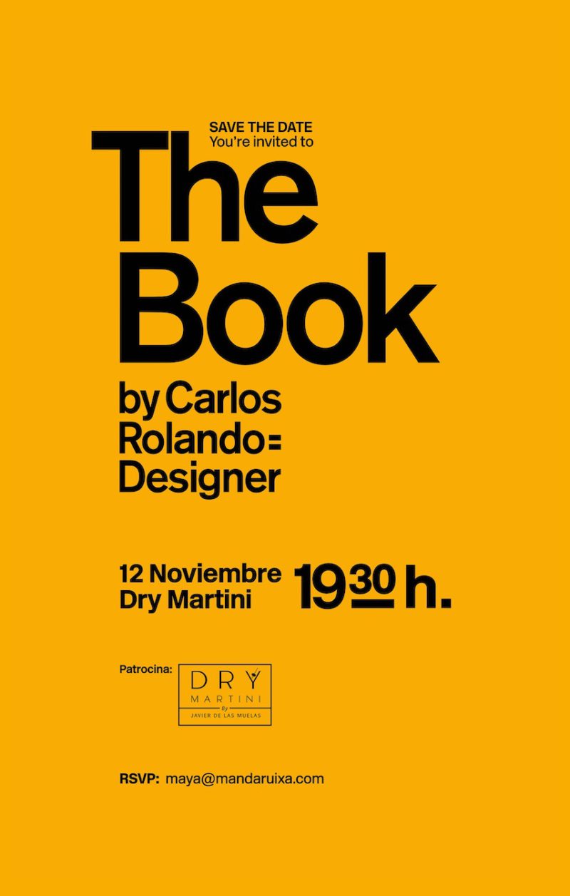 Presentación en Barcelona de The Book by Carlos Rolando = Designer